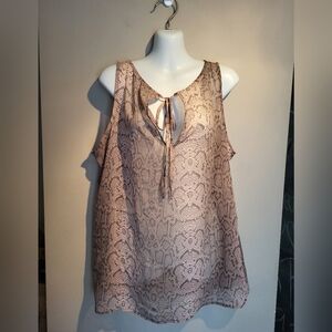 Old Navy Snake Print Sleeveless Top